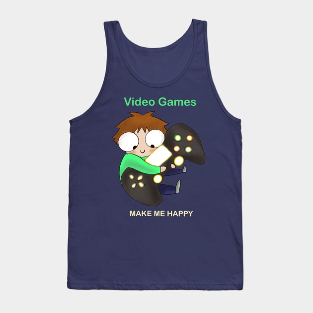 Video games make me happy Tank Top by kozinoart